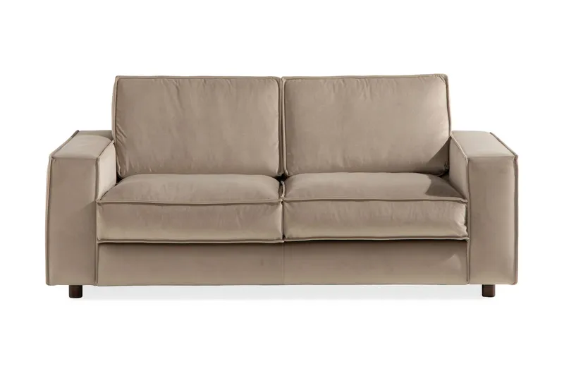 Cloudia Sammetssoffa 2-sits - Beige — Beige