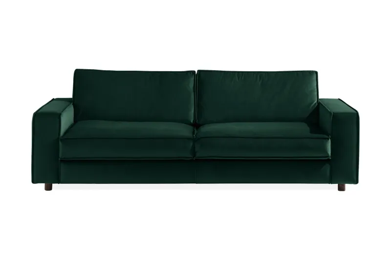 Cloudia Sammetssoffa 4-sits - Grön — Grön