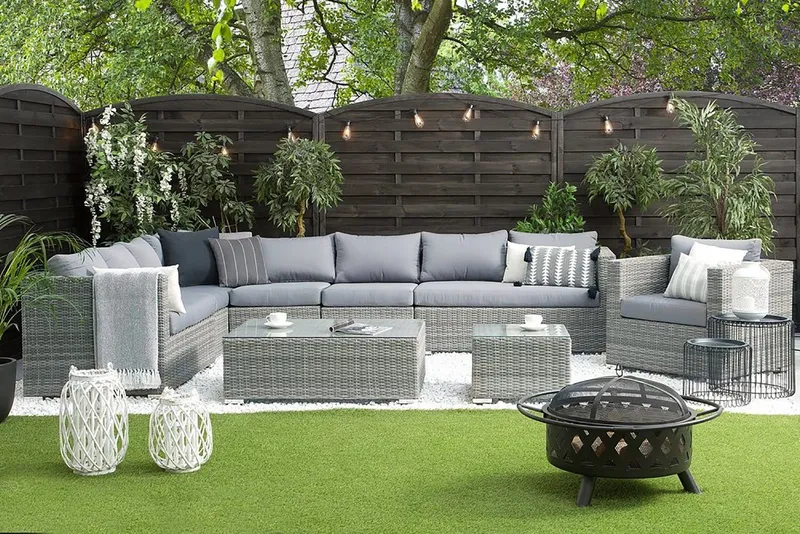 Comfy Loungegrupp Utomhus 76 cm - Grå — Grå