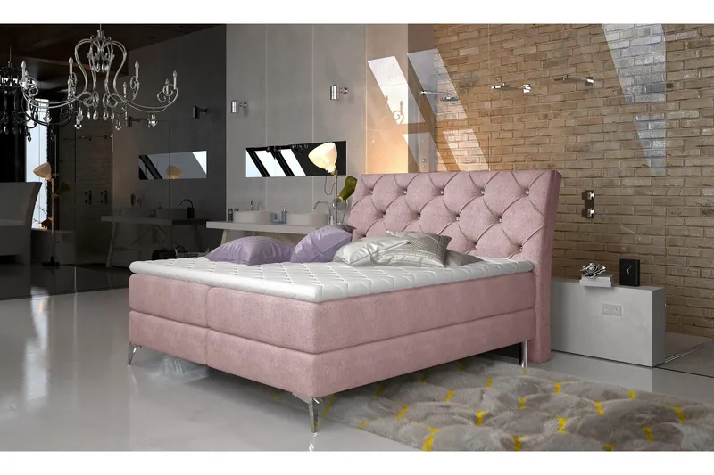 Comine Ramsäng 160x200 cm - Rosa — Rosa