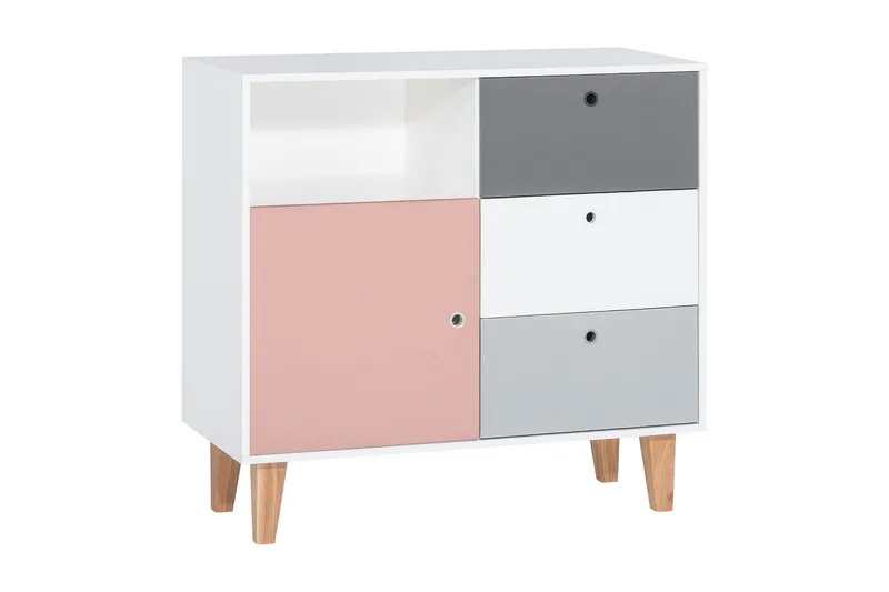 Concept Byrå Vit/Grå/Rosa - VOX (Art.nr 783903) — VOX