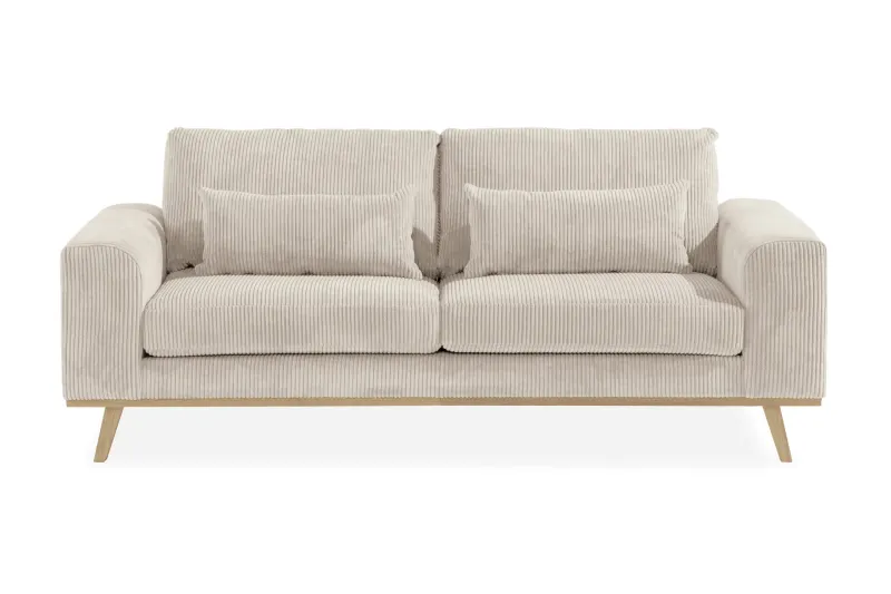 Copenhagen 2-sits Manchestersoffa - Beige (Art.nr 1705166) — Scandinavian Choice