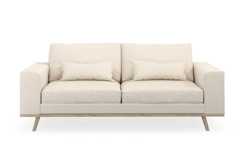 Copenhagen 2-sits Manchestersoffa - Beige (Art.nr 1729871) — Scandinavian Choice