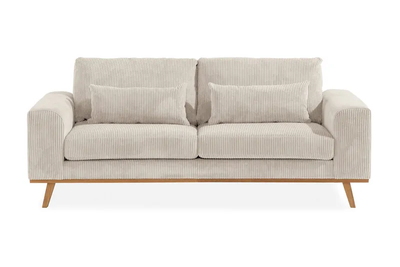 Copenhagen 2-sits Manchestersoffa - Beige (Art.nr 698570) — Scandinavian Choice