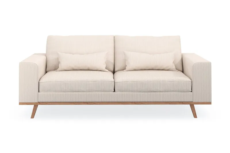 Copenhagen 2-sits Manchestersoffa - Beige (Art.nr 1481516) — Scandinavian Choice