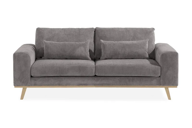Copenhagen 2-sits Manchestersoffa - Mörkgrå (Art.nr 1705284) — Scandinavian Choice