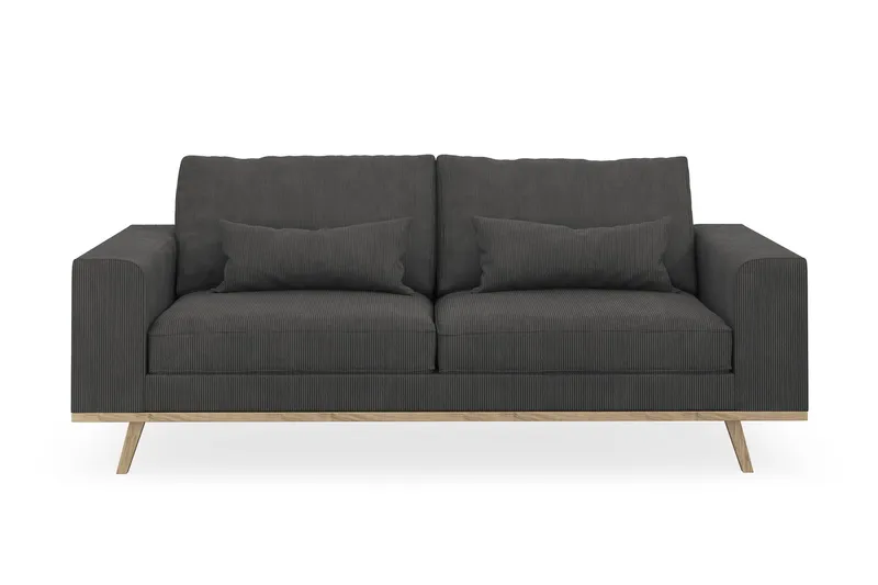 Copenhagen 2-sits Manchestersoffa - Mörkgrå (Art.nr 1729846) — Scandinavian Choice