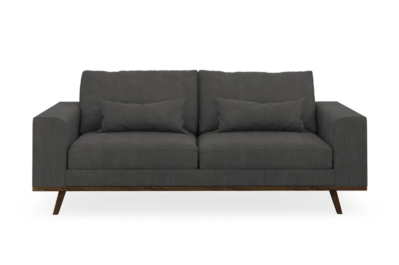 Copenhagen 2-sits Manchestersoffa - Mörkgrå (Art.nr 1729873) — Scandinavian Choice