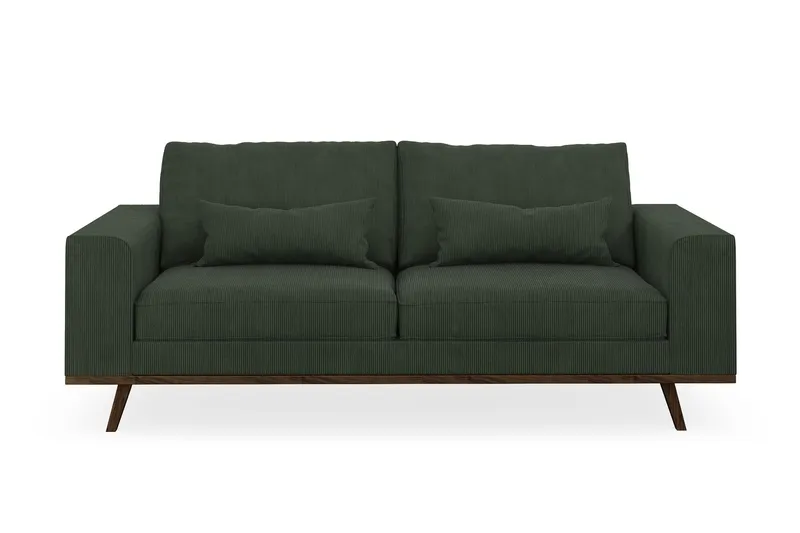 Copenhagen 2-sits Manchestersoffa - Mörkgrön (Art.nr 1729905) — Scandinavian Choice