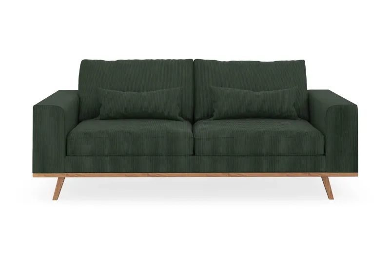 Copenhagen 2-sits Manchestersoffa - Mörkgrön (Art.nr 1481546) — Scandinavian Choice