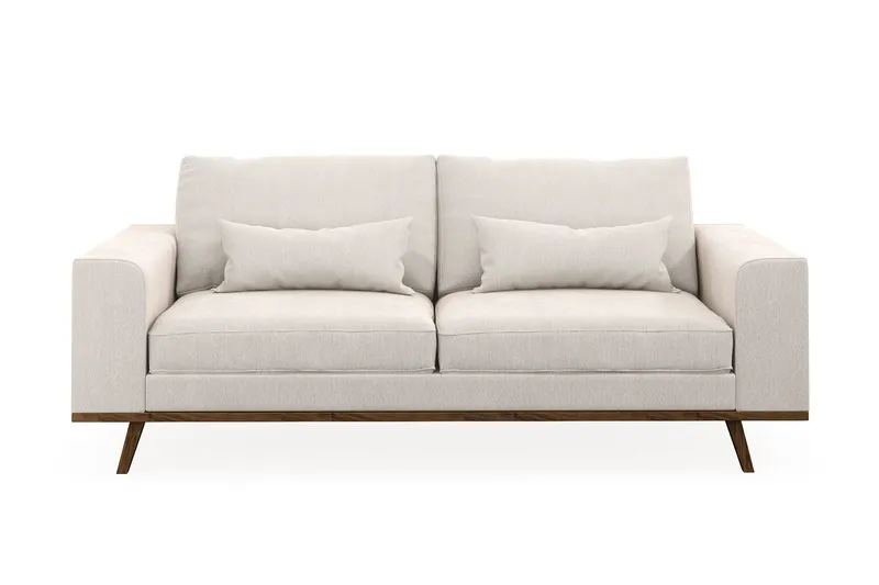 Copenhagen 2-sits Sammetssoffa - Krämvit (Art.nr 1729815) — Scandinavian Choice