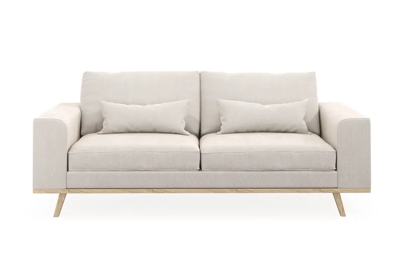 Copenhagen 2-sits Sammetssoffa - Krämvit (Art.nr 1729854) — Scandinavian Choice