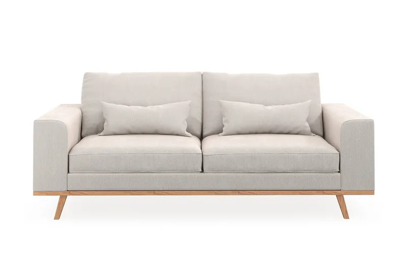 Copenhagen 2-sits Sammetssoffa - Krämvit (Art.nr 1481580) — Scandinavian Choice