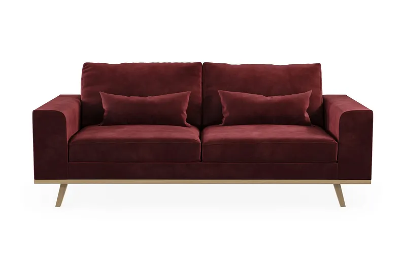 Copenhagen 2-sits Sammetssoffa - Lila (Art.nr 1704874) — Scandinavian Choice