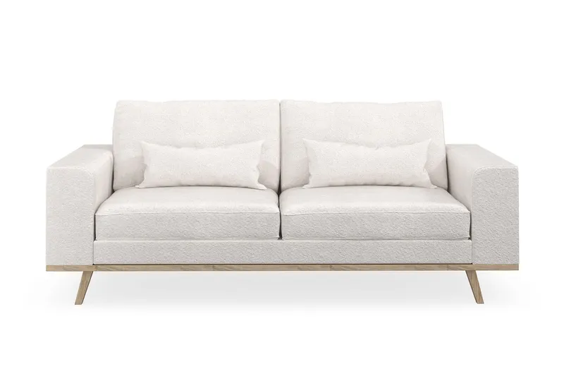 Copenhagen 2-sits Soffa i Bouclé - Vit (Art.nr 1729866) — Scandinavian Choice