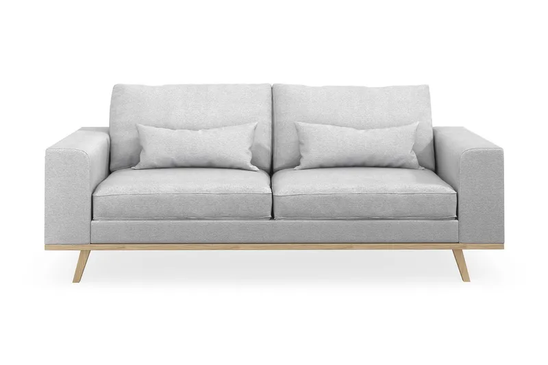 Copenhagen 2-sits Tygsoffa - Ljusgrå (Art.nr 1704953) — Scandinavian Choice