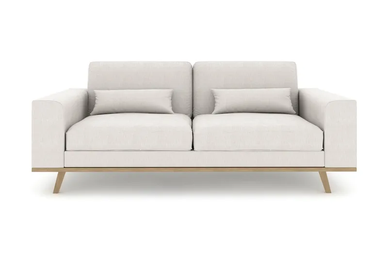 Copenhagen 2-sits Tygsoffa - Ljusgrå (Art.nr 1705184) — Scandinavian Choice