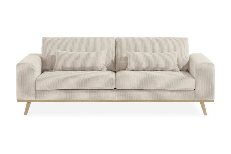 Copenhagen 3-sits Manchestersoffa - Beige (Art.nr 1705250) — Scandinavian Choice