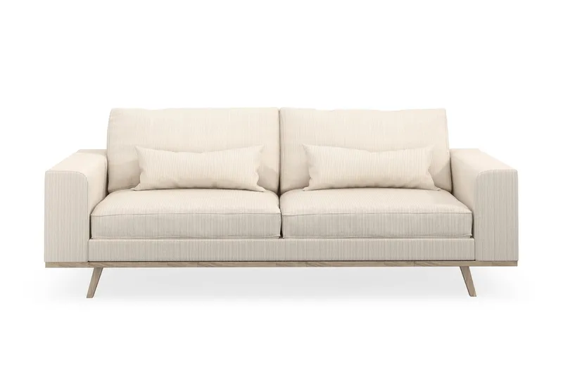 Copenhagen 3-sits Manchestersoffa - Beige (Art.nr 1729888) — Scandinavian Choice