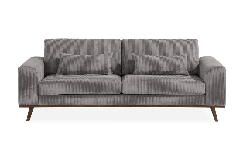 Copenhagen 3-sits Manchestersoffa - Mörkgrå (Art.nr 1705293) — Scandinavian Choice