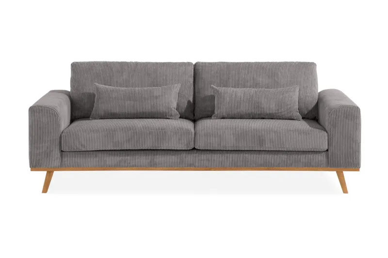 Copenhagen 3-sits Manchestersoffa - Mörkgrå (Art.nr 698574) — Scandinavian Choice