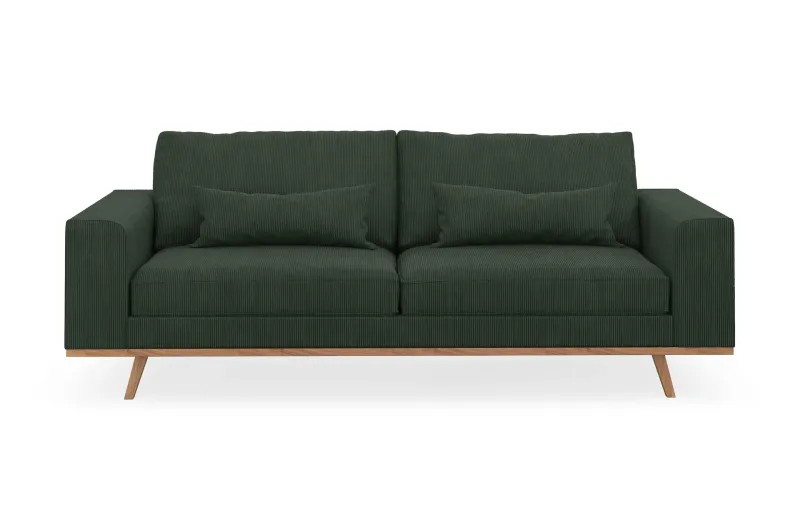 Copenhagen 3-sits Manchestersoffa - Mörkgrön (Art.nr 1481573) — Scandinavian Choice