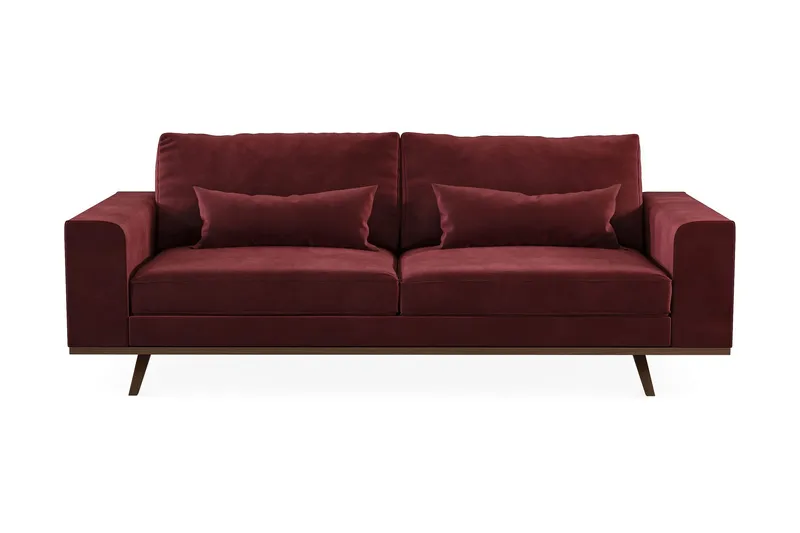 Copenhagen 3-sits Sammetssoffa - Lila (Art.nr 1705341) — Scandinavian Choice