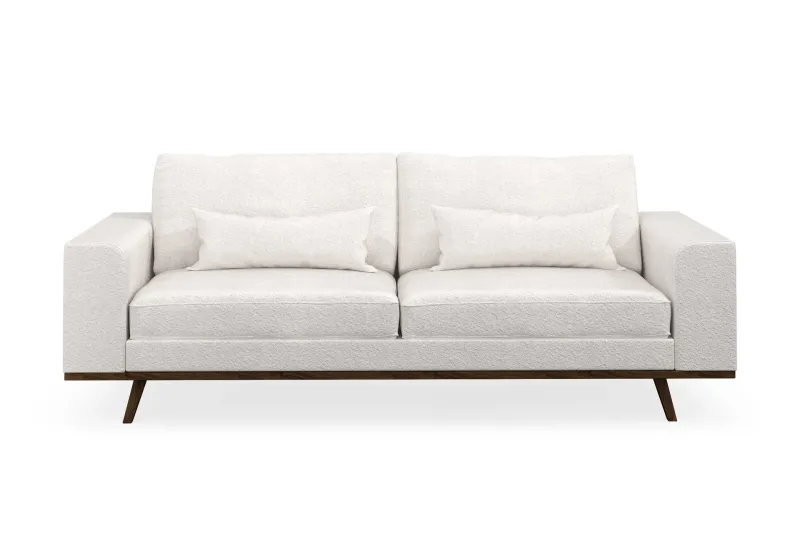 Copenhagen 3-sits Soffa i Bouclé - Vit (Art.nr 1729830) — Scandinavian Choice