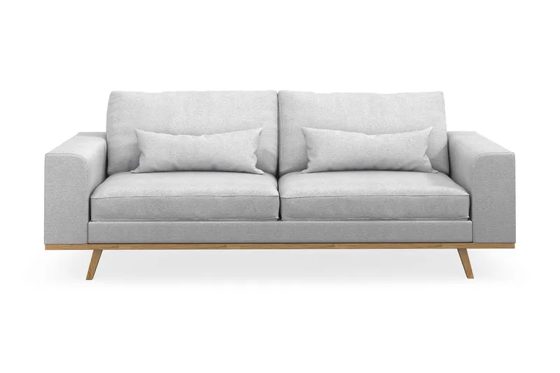 Copenhagen 3-sits Tygsoffa - Ljusgrå (Art.nr 1481537) — Scandinavian Choice