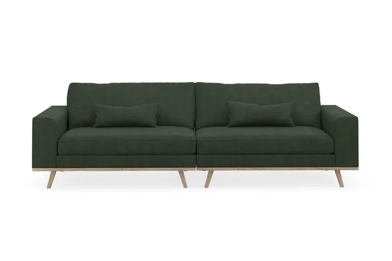 Copenhagen 4-sits Manchestersoffa - Mörkgrön (Art.nr 1729853) — Scandinavian Choice