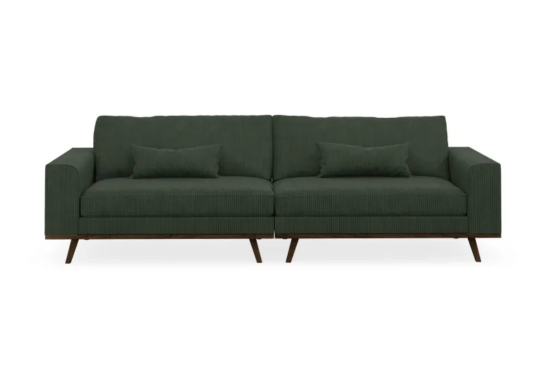 Copenhagen 4-sits Manchestersoffa - Mörkgrön (Art.nr 1729897) — Scandinavian Choice