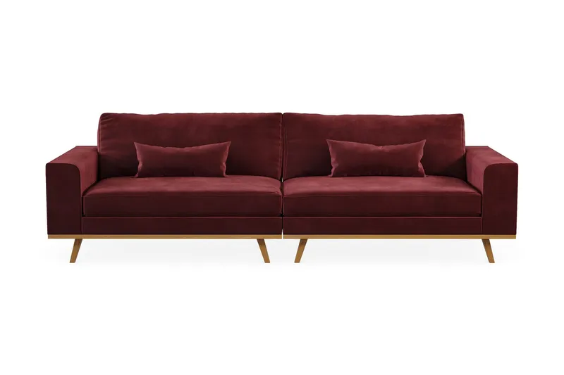 Copenhagen 4-sits Sammetssoffa - Lila (Art.nr 989990) — Scandinavian Choice