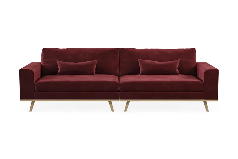 Copenhagen 4-sits Sammetssoffa - Lila (Art.nr 1704861) — Scandinavian Choice