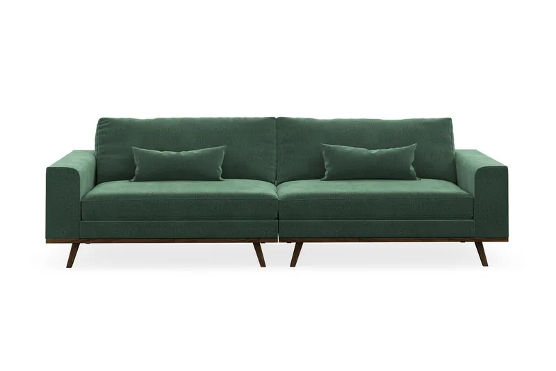Copenhagen 4-sits Sammetssoffa - Mörkgrön (Art.nr 1729810) — Scandinavian Choice