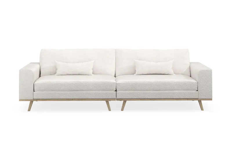 Copenhagen 4-sits Soffa i Bouclé - Vit (Art.nr 1729882) — Scandinavian Choice