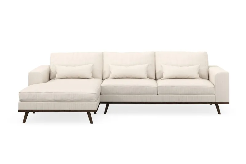 Copenhagen 4-sits Vänstervänd L-formad Divansoffa i Manchester - Beige (Art.nr 1729744) — Scandinavian Choice