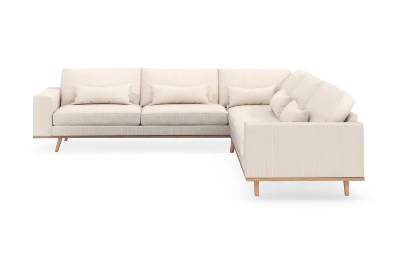 Copenhagen 6-sits L-formad Hörnsoffa i Manchester - Beige (Art.nr 1481498) — Scandinavian Choice