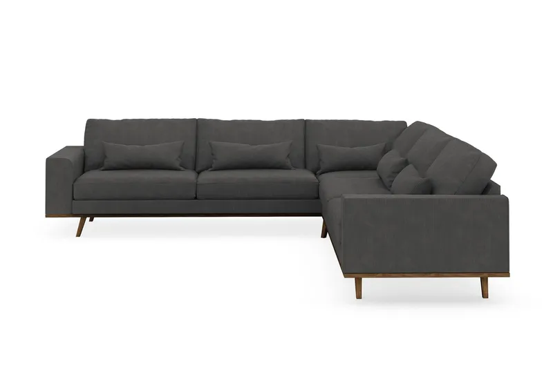 Copenhagen 6-sits L-formad Hörnsoffa i Manchester - Mörkgrå (Art.nr 1729766) — Scandinavian Choice
