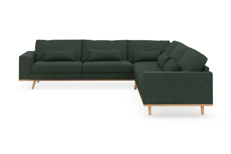 Copenhagen 6-sits L-formad Hörnsoffa i Manchester - Mörkgrön (Art.nr 1481563) — Scandinavian Choice