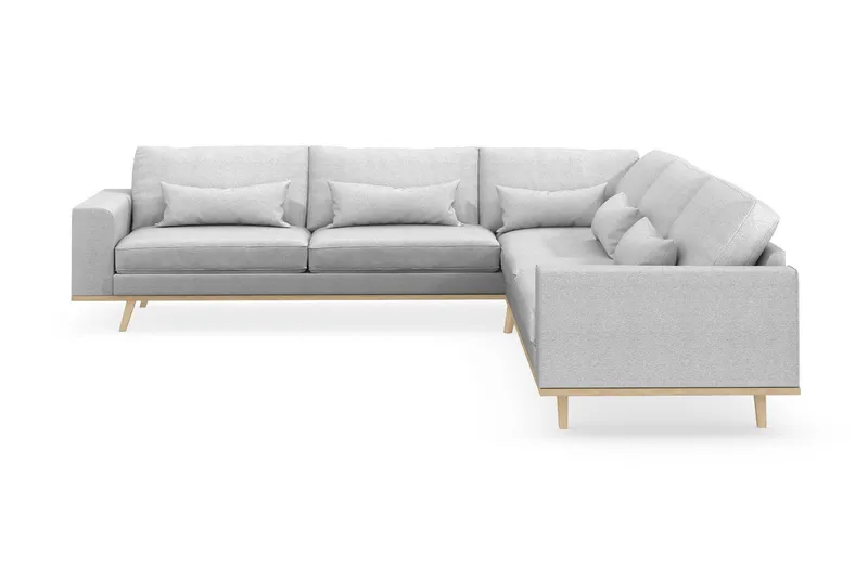 Copenhagen 6-sits L-formad Hörnsoffa i Tyg - Ljusgrå (Art.nr 1704940) — Scandinavian Choice