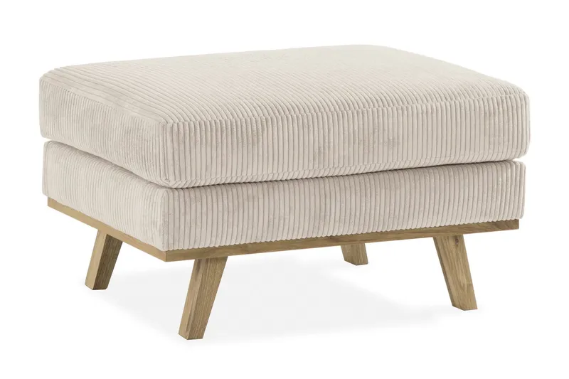 Copenhagen Fotpall Manchester - Beige (Art.nr 1784498) — Scandinavian Choice
