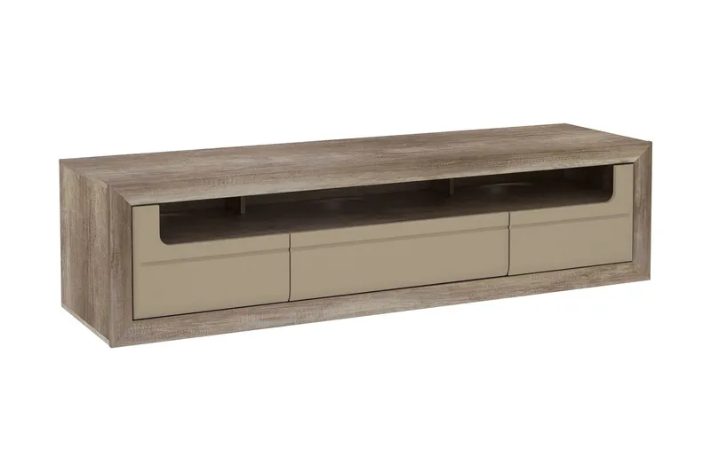 Corlius Tv-bänk 194 cm - Beige/Brun — Beige/Brun