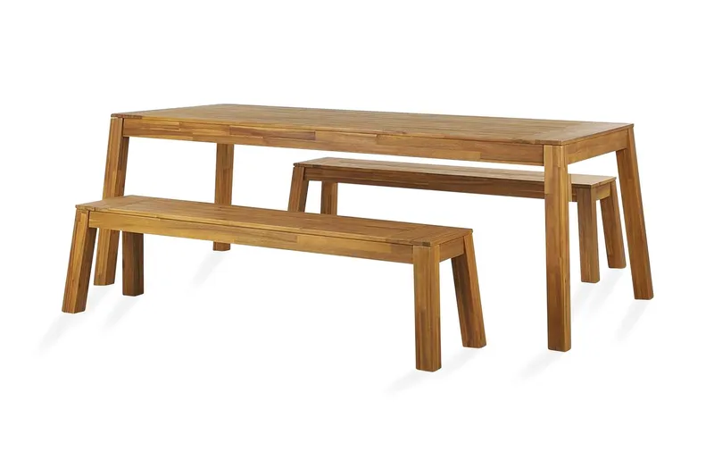 Coteto Matgrupp Utomhus 225 cm + 2 Bänkar Utomhus - Akacia — Akacia