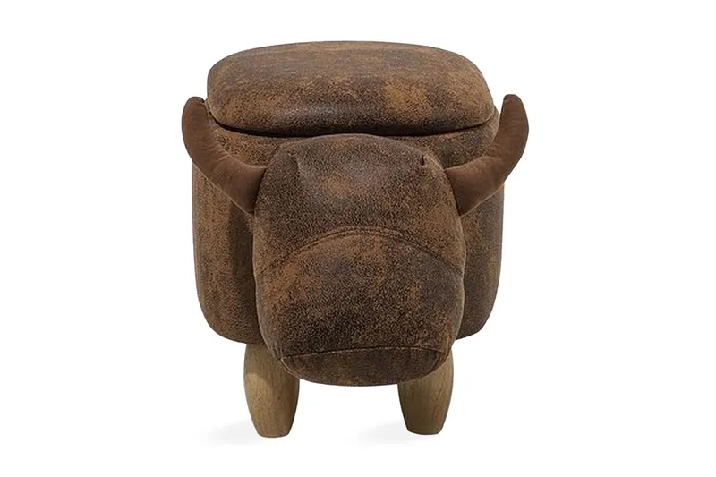 Cow Sittpuff 60 cm - Brun — Brun