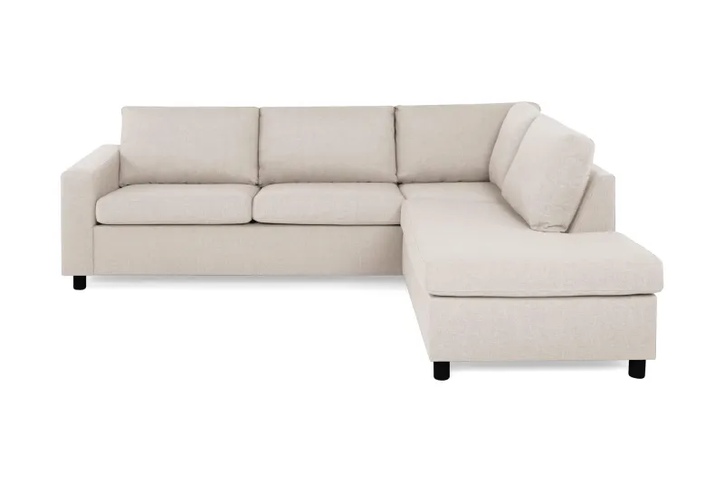 Crazy 3-sits Högervänd L-formad Schäslongsoffa i Tyg - Beige (Art.nr 139564) — Basic Home