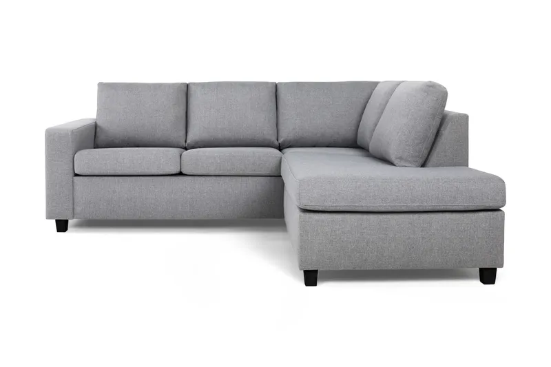 Crazy 3-sits Högervänd L-formad Schäslongsoffa i Tyg - Grå (Art.nr 155650) — Basic Home