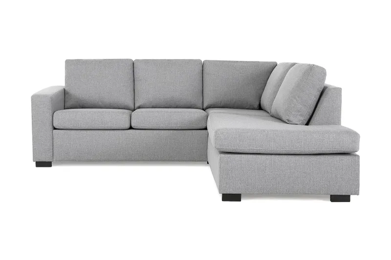 Crazy 3-sits Högervänd L-formad Schäslongsoffa i Tyg - Grå (Art.nr 1791491) — Basic Home