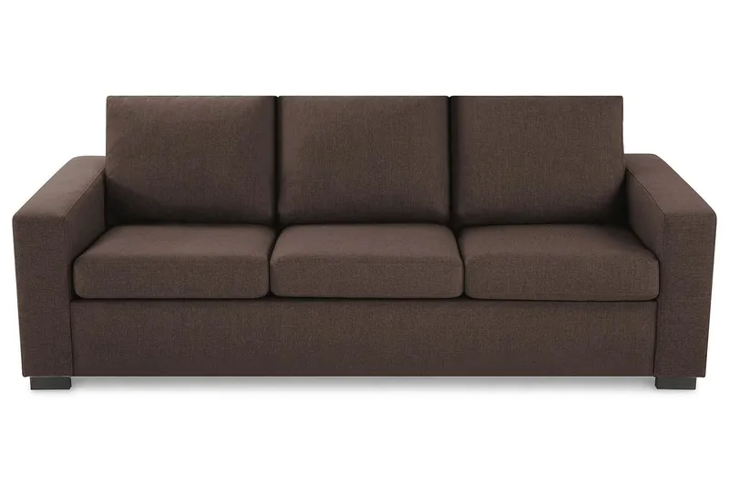 Crazy 3-sits Tygsoffa - Brun (Art.nr 1791508) — Brun