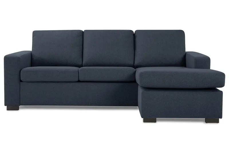 Crazy 3-sits Vändbar L-formad Divansoffa i Tyg - Blå (Art.nr 1792291) — Blå