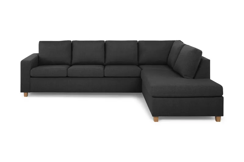 Crazy 4-sits Högervänd L-formad Schäslongsoffa i Tyg - Antracit (Art.nr 155470) — Antracit